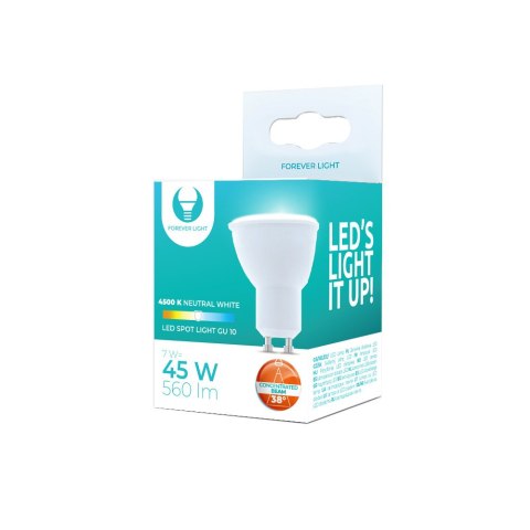 Żarówka LED GU10 7W 230V 4500K 565lm 38° Forever Light Żarówka LED GU10 7W 230V 4500K 565lm 38° Forever Light