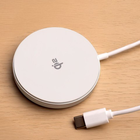Forever ładowarka bezprzewodowa magnetyczna MAWC-300 Qi2 15W srebrna Forever ładowarka bezprzewodowa magnetyczna MAWC-300 Qi2 15W srebrna