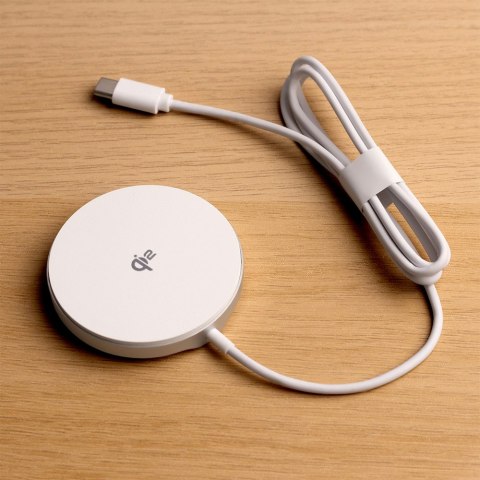 Forever ładowarka bezprzewodowa magnetyczna MAWC-300 Qi2 15W srebrna Forever ładowarka bezprzewodowa magnetyczna MAWC-300 Qi2 15W srebrna