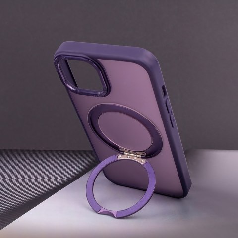Nakładka Mag Ring Rotating do iPhone 16 Plus 6,7" fioletowa