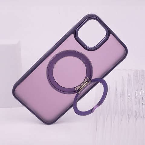 Nakładka Mag Ring Rotating do iPhone 16 Plus 6,7" fioletowa