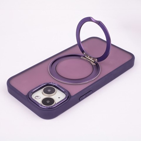Nakładka Mag Ring Rotating do iPhone 16 Pro 6,3" fioletowa