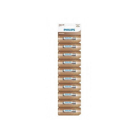 Bateria PHILIPS AAA LR03 Zrywka 10szt Entry Alkaline Bateria PHILIPS AAA LR03 Zrywka 10szt Entry Alkaline