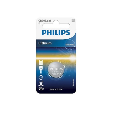 Bateria PHILIPS CR2032 Litowa Blister 1szt Bateria PHILIPS CR2032 Litowa Blister 1szt