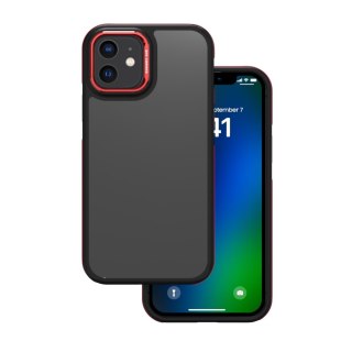 Nakładka Crystal Black do iPhone 12 / 12 Pro 6,1" czerwona