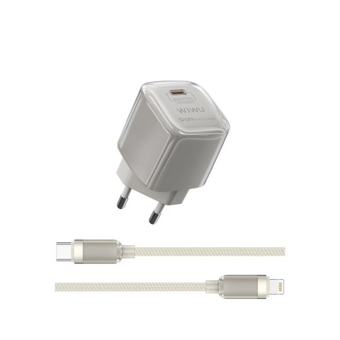 WIWU ładowarka Jello 20W GaN Charger Sets Wi-U016 C-L, EU Plug WIWU ładowarka Jello 20W GaN Charger Sets Wi-U016 C-L, EU Plug