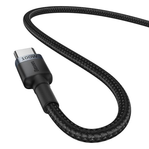 Baseus kabel Cafule Charging Cable USB-C to USB-C 100W 1m 2pcs Red czarny+Grey czarny Baseus kabel Cafule Charging Cable USB-C to USB-C 100W 1m 2pcs Red czarny+Grey czarny