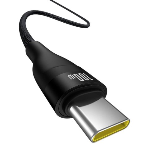 Baseus kabel Flash 2 Charging Cable USB to USB-C 100W 1m Cluster czarny Baseus kabel Flash 2 Charging Cable USB to USB-C 100W 1m Cluster czarny