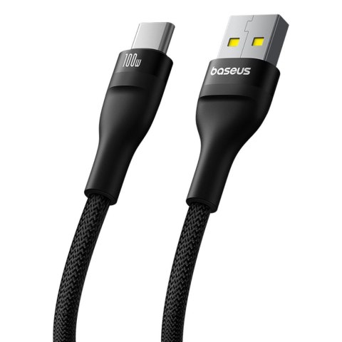 Baseus kabel Flash 2 Charging Cable USB to USB-C 100W 2m Cluster czarny Baseus kabel Flash 2 Charging Cable USB to USB-C 100W 2m Cluster czarny