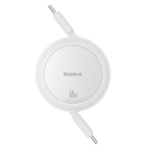 Baseus kabel Free2Pull Mini Charging Cable USB-C to USB-C 60W 1m biały Baseus kabel Free2Pull Mini Charging Cable USB-C to USB-C 60W 1m biały