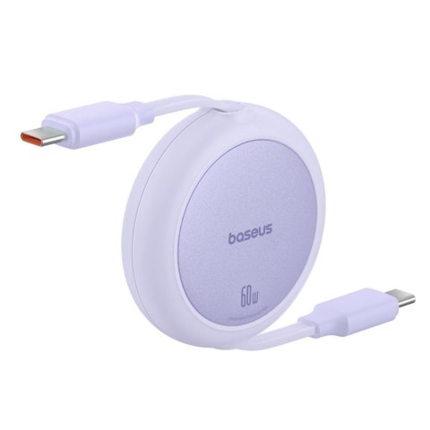 Baseus kabel Free2Pull Mini Charging Cable USB-C to USB-C 60W 1m fioletowy Baseus kabel Free2Pull Mini Charging Cable USB-C to USB-C 60W 1m fioletowy