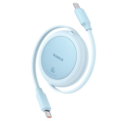 Baseus kabel Free2Pull Mini Charging Cable USB-C to USB-C 60W 1m niebieski Baseus kabel Free2Pull Mini Charging Cable USB-C to USB-C 60W 1m niebieski