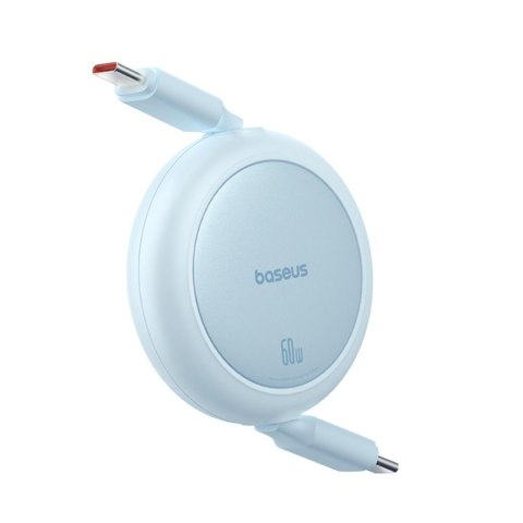 Baseus kabel Free2Pull Mini Charging Cable USB-C to USB-C 60W 1m niebieski Baseus kabel Free2Pull Mini Charging Cable USB-C to USB-C 60W 1m niebieski