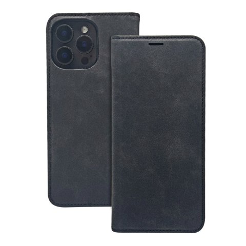 Etui Smart Suede do iPhone 16 Plus 6,7" czarne Etui Smart Suede do iPhone 16 Plus 6,7" czarne