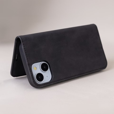 Etui Smart Suede do iPhone 16 Plus 6,7" czarne Etui Smart Suede do iPhone 16 Plus 6,7" czarne