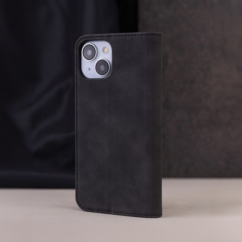 Etui Smart Suede do iPhone 16 Plus 6,7" czarne Etui Smart Suede do iPhone 16 Plus 6,7" czarne