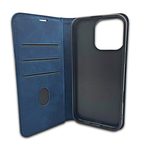 Etui Smart Suede do iPhone 16 6,1" granatowe Etui Smart Suede do iPhone 16 6,1" granatowe