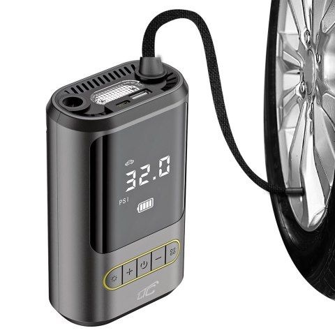 Elektryczna pompka rowerowa/samochodowa kompresor LCD 2x2000mAh USB-C LTC Elektryczna pompka rowerowa/samochodowa kompresor LCD 2x2000mAh USB-C LTC