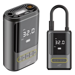 Elektryczna pompka rowerowa/samochodowa kompresor LCD 2x2000mAh USB-C LTC