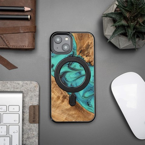 Bewood nakładka Unique do iPhone 15 6,1" Turquoise z MagSafe Bewood nakładka Unique do iPhone 15 6,1" Turquoise z MagSafe
